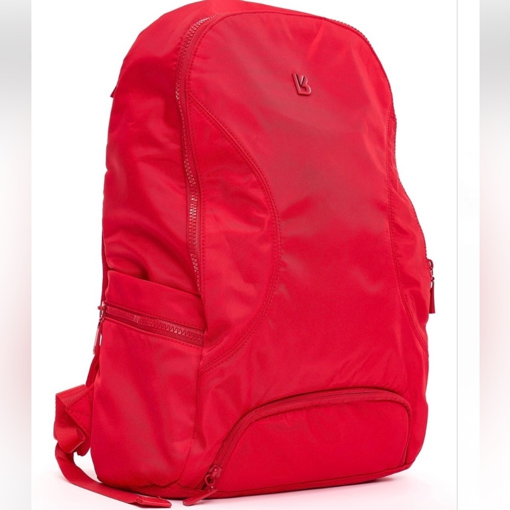 Buffbunny Collection Game Changer Backpack Lipstick Red Food Prep Slot Gym Bag